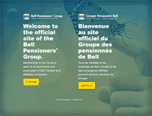 Tablet Screenshot of bellpensionersgroup.ca